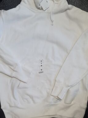 Champion White Reverse Weave White Pullover Hoodie